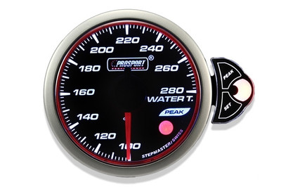 Prosport Halo Series 52mm Electric Water Temperature Gauge with Peak & Warning Prosport Halo Series 52mm Electric Water Temperature Gauge with Peak & Warning