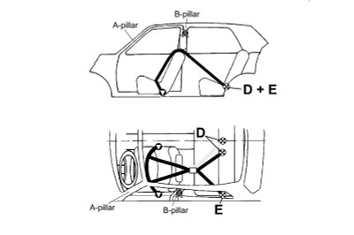 TAKATA Drift II "Bolt-On" Street Oriented 4 Point Harness in Green TAKATA Drift II "Bolt-On" Street Oriented 4 Point Harness in Green