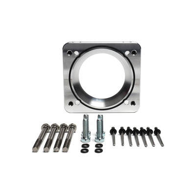 IAG Big Bore 76mm Throttle Body Silver Adapter for OEM STI, Cosworth or AMS Intake Manifolds - Parts Layout IAG Big Bore 76mm Throttle Body Silver Adapter for OEM STI, Cosworth or AMS Intake Manifolds - Parts Layout