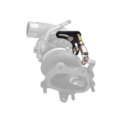 IAG Universal Wastegate Bracket For VF, TD04/5, DOM Series Turbos Shown Installed