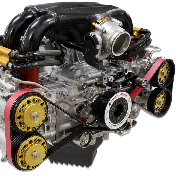 IAG Timing Guide, Comp Tensioner & Red Racing Timing Belt Kit for 0214 WRX, 0421 STI, 0413