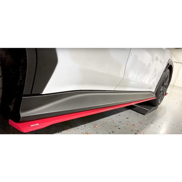SUBARU STI ウィンドブレーカー Subaru STI Side Under Spoiler for 2022+ WRX - (Red Finish)