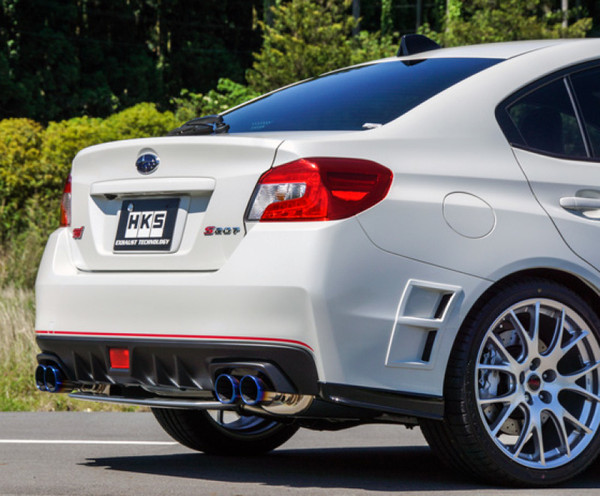 最旬ダウン HKS SUPER TURBO MUFFLER 14+ Subaru WRX STi (EJ20) Catback パーツ