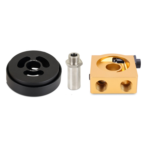 Mishimoto Thermostatic Sandwich Plate and Adapter Gold For 2013-20
