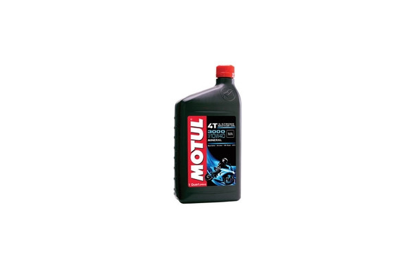 Motul 3000 4T 10W40 Mineral Motorcycle Engine Oil, JASO MA2