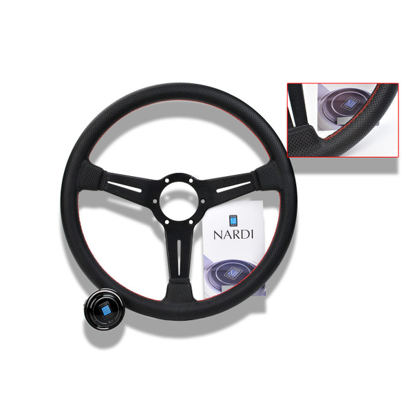 Nardi クラッシック ブラックレザー 36パイ ナルディ NARDI 正規品 ステアリング 36パイ レザー クラシック Yahoo