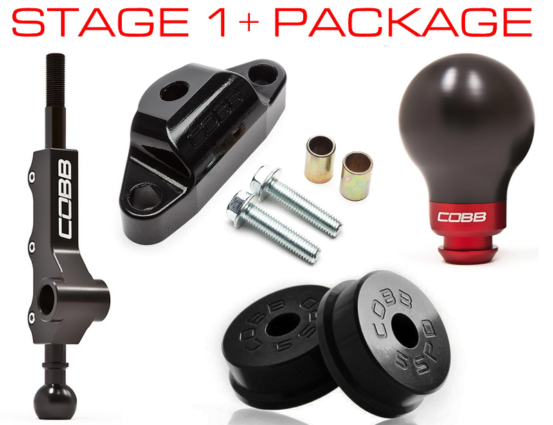 Cobb Stage 1+ Drivetrain Package w/ Tall Shifter - White