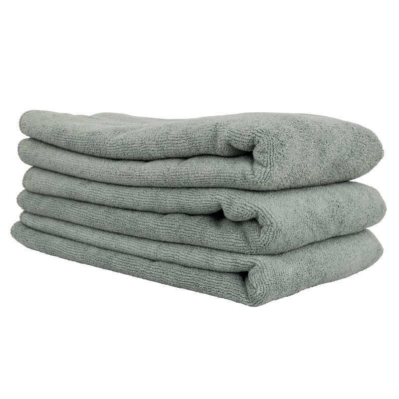 Chemical Guys Workhorse Microfiber Towel (Metal) Gray - 3 Pack