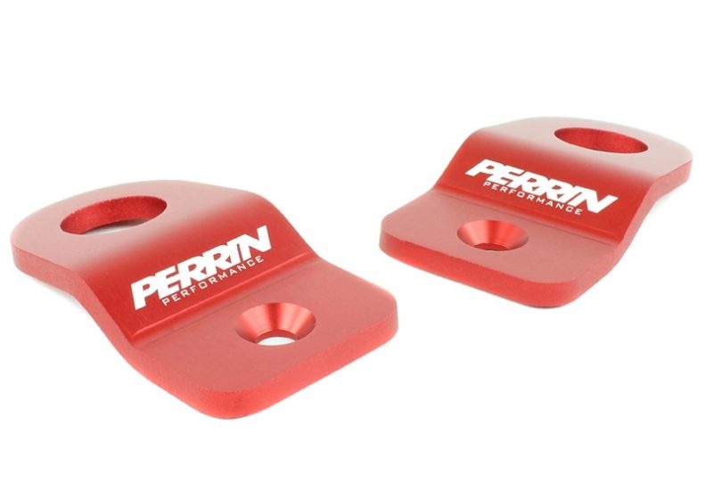 Perrin Red Upper Radiator Bracket Set