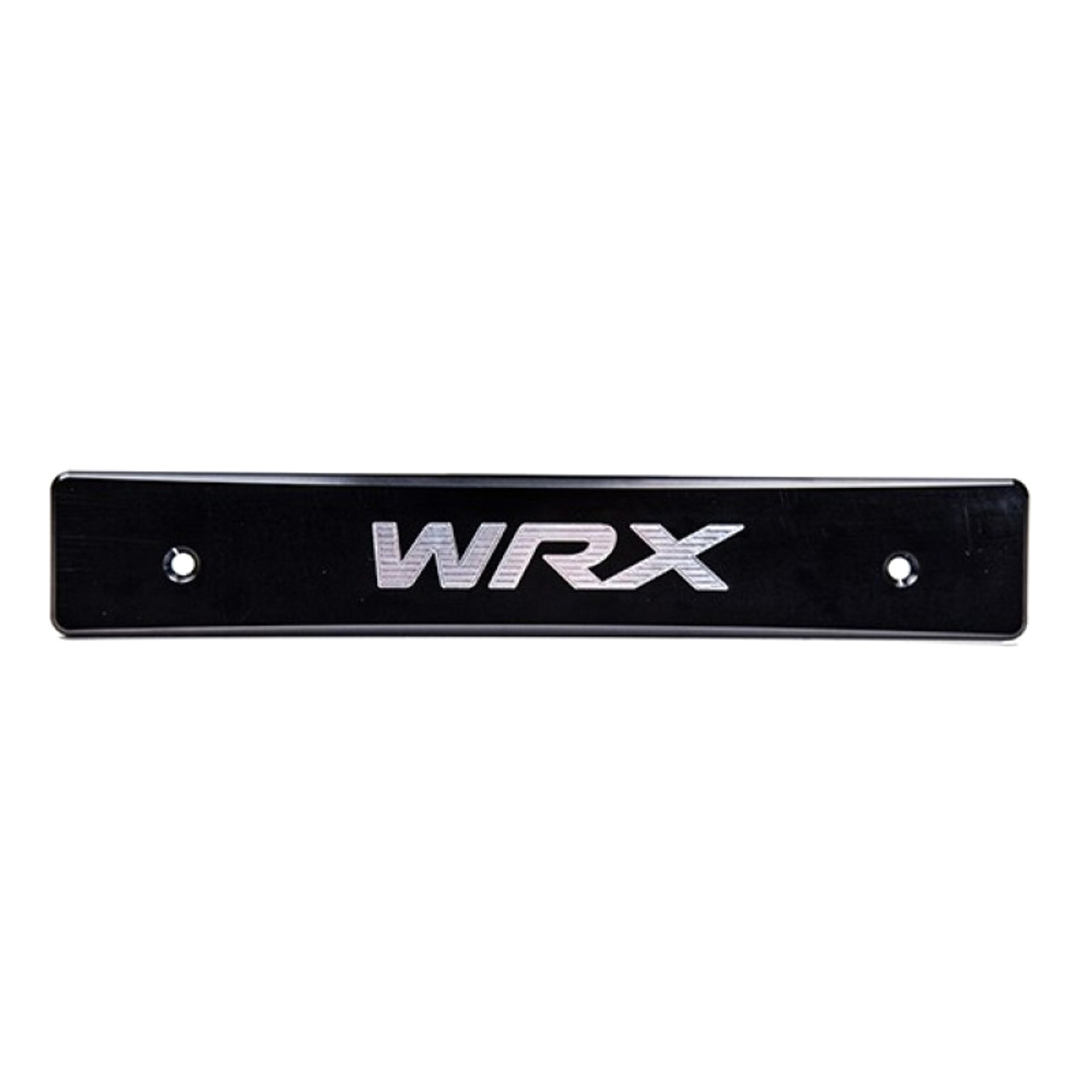 Turbo XS 15-21 Subaru WRX/STI Billet Aluminum License Plate Delete Black Machined WRX Logo - WS15-LPD-BLK-WRX