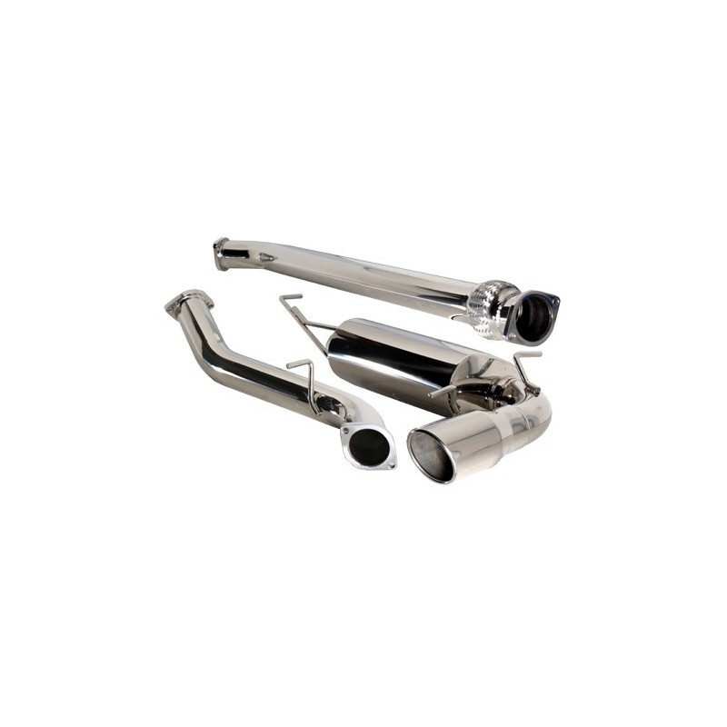 Turbo XS Hatch Catback Exhaust Polished Tips For 08+ WRX
