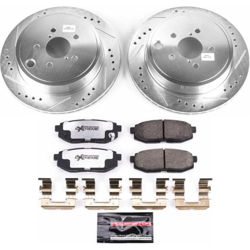 PowerStop 13-16 Scion FR-S Rear Z26 Street Warrior Brake Kit - K5883-26