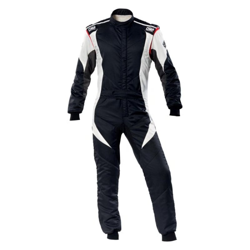 OMP First Evo Overall Black/White - Size 64 (Fia 8856-2018) - IA0-1854-B01-076-64