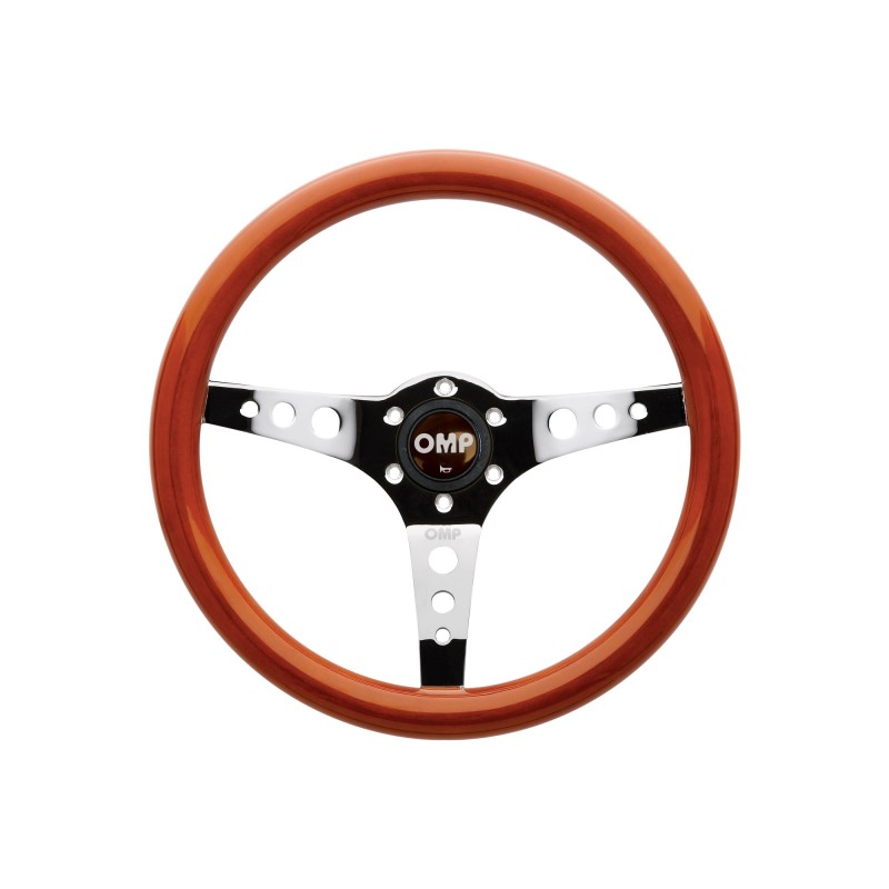 OMP Mugello Wooden Steering Wheel 350mm Handgrip Oval25X23mm - OD0-2023-019