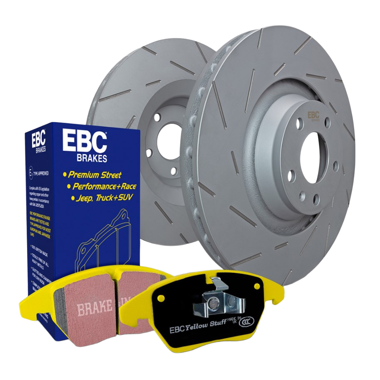 EBC S9 Yellowstuff Rear Brake Pads and Gray USR Rear Rotors Kit