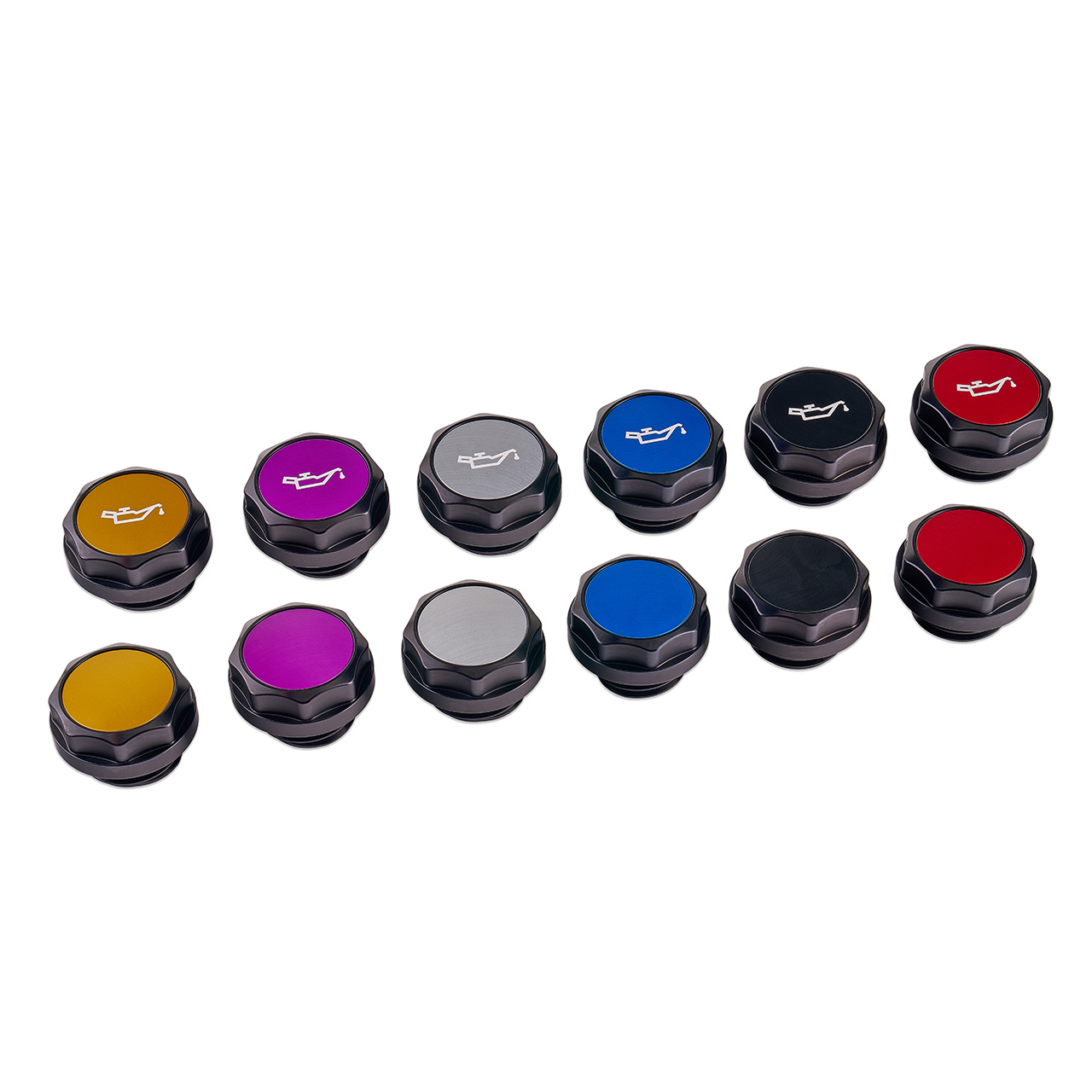 IAG Revolve Engine Oil Fill Cap w/ Anodized Color Accent for 02-26 WRX, 04-21 STI, 05-09 LGT, 04-08 FXT, 13-24 BRZ