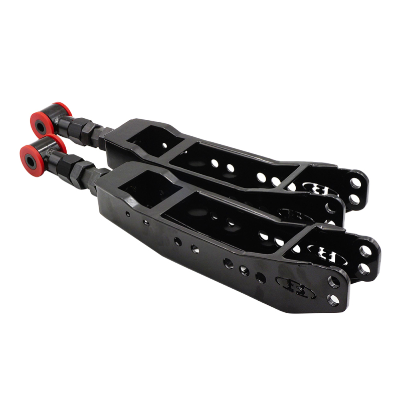 BLOX Racing Rear Lower Control Arms - Black (2013+ Subaru BRZ/Toyota 86 / 2008-2023 Subaru WRX/STI) - BXSS-50010-BK