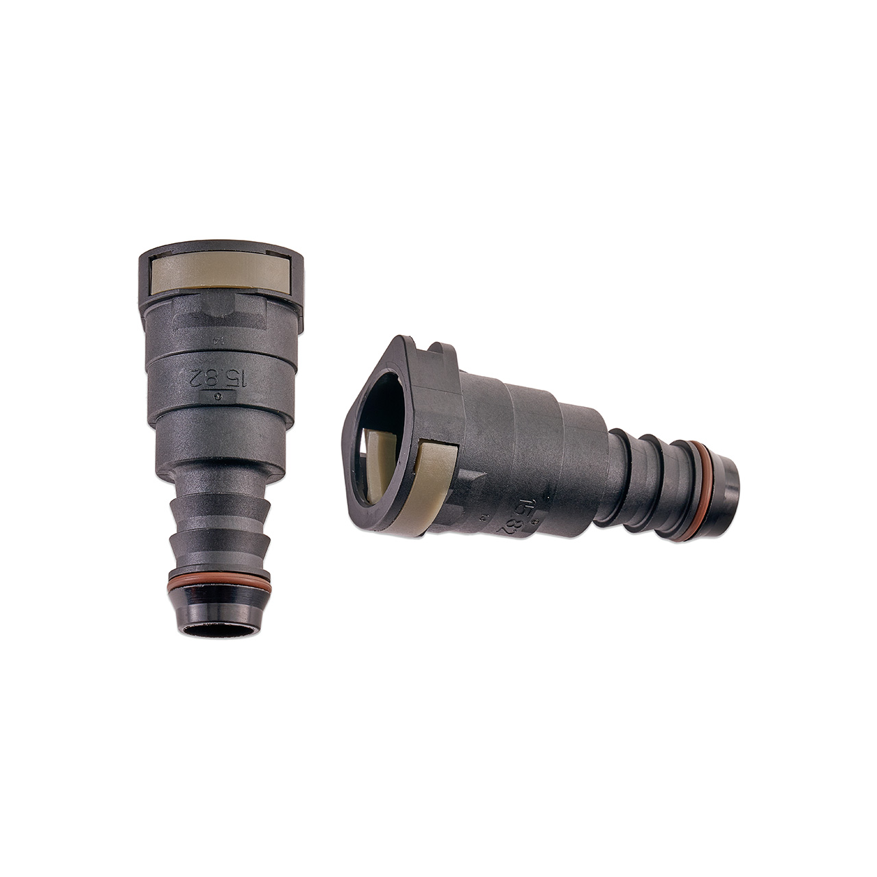 IAG 5/8" SAE Quick Connect Female to 5/8" Hose Barb Straight (180 / 0 degrees)