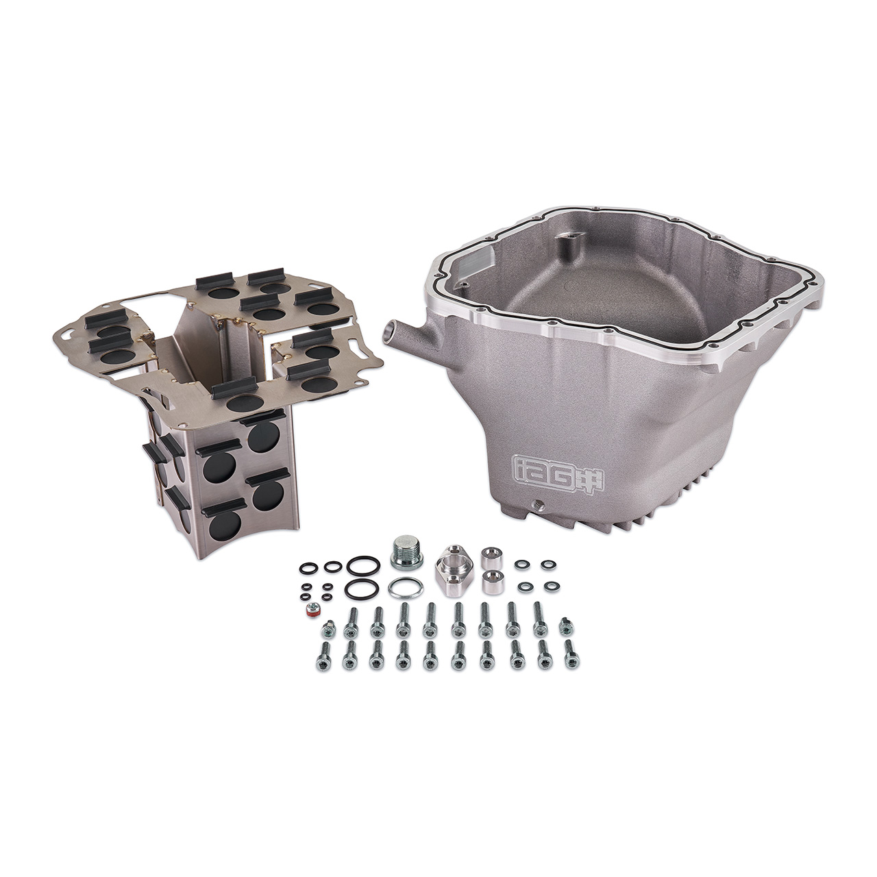 IAG Performance EJ Competition Series Oil Pan For 02-14 WRX, 04-21 STI, 05-09 LGT, 04-13 FXT (Silver)