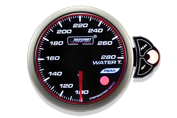 Prosport Halo Series 52mm Electric Water Temperature Gauge with Peak & Warning