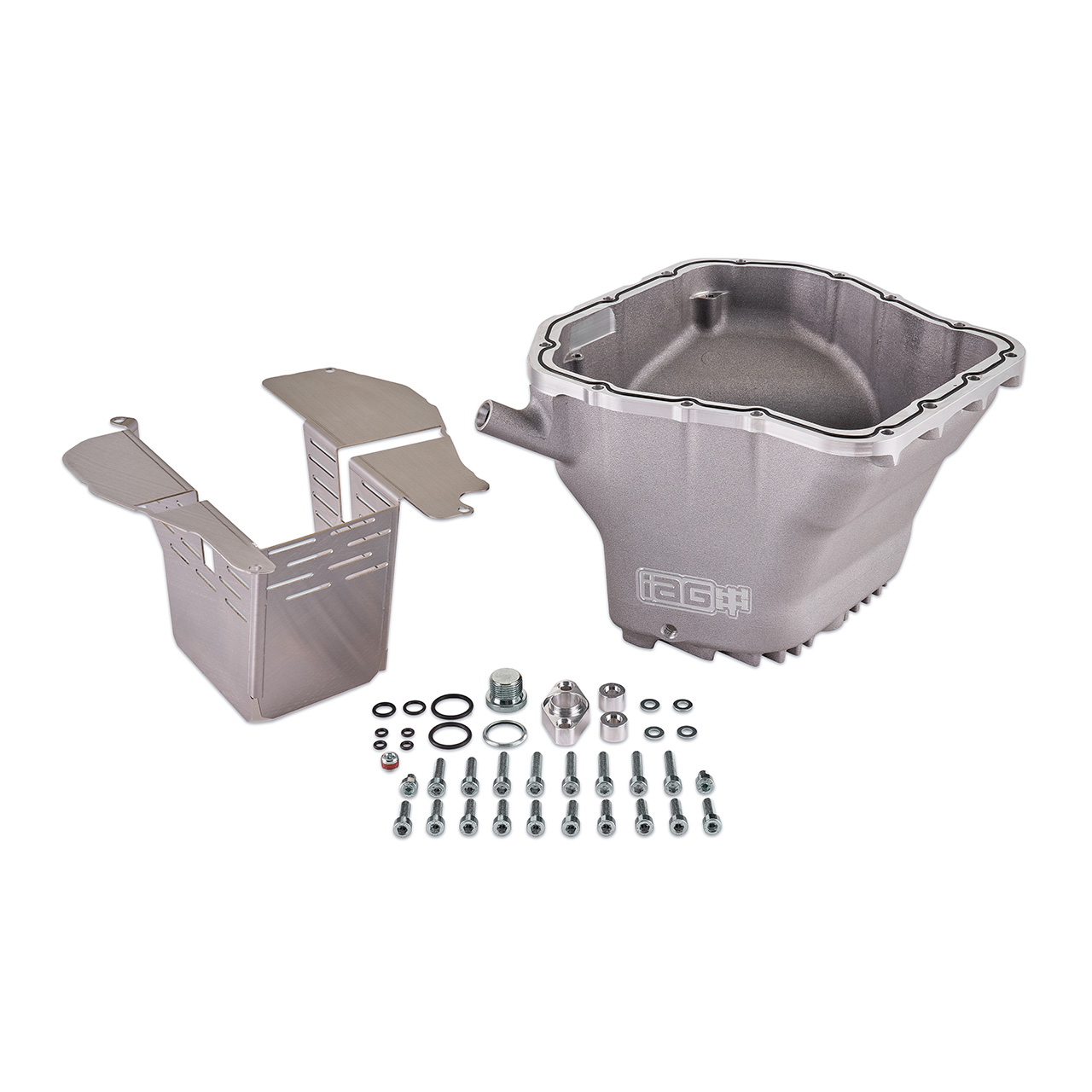 IAG Performance EJ Street Series Oil Pan For 02-14 WRX, 04-21 STI, 05-09 LGT, 04-13 FXT (Silver)