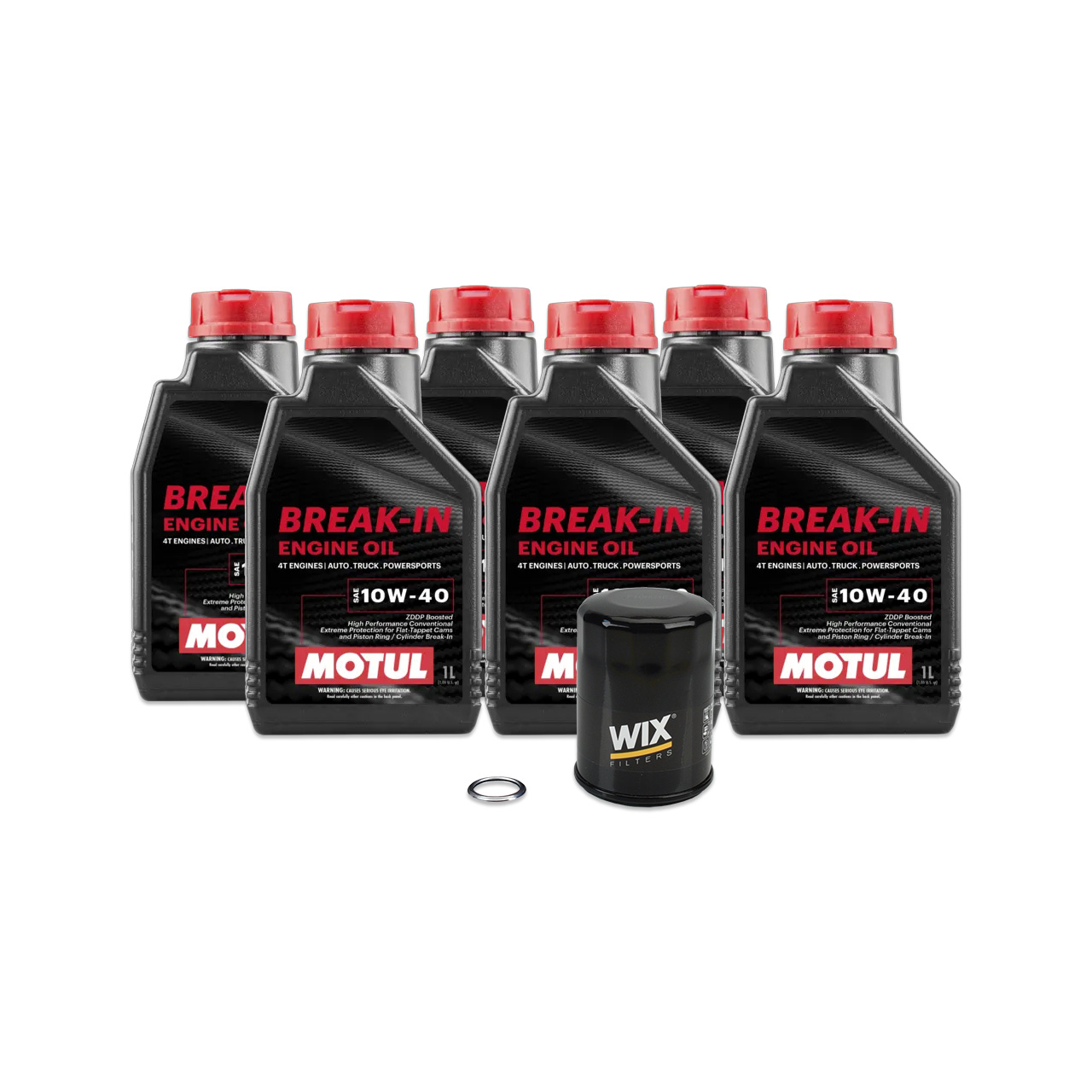 IAG MOTUL Engine Break-In Oil Change Service Package w/ Extra Liter For 2002-14 Subaru WRX, 2004-21 STI
