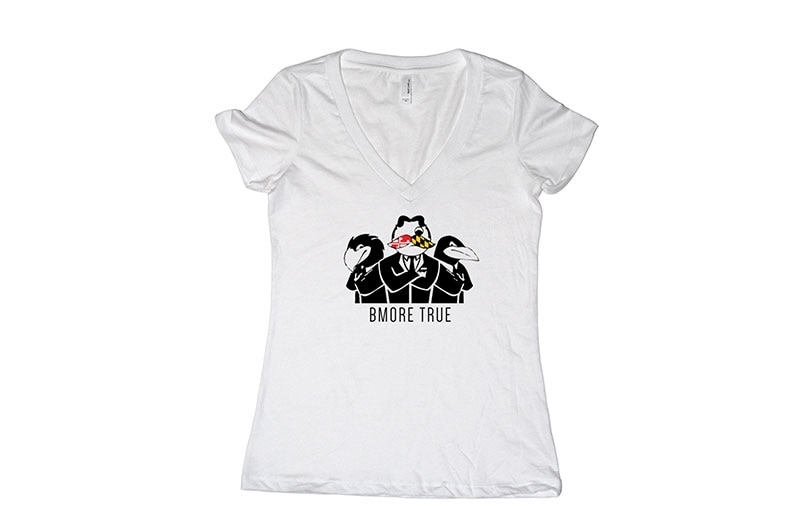Bmore True Women's Ravens Bohs and O's White T-Shirt - Size Medium