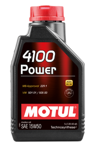 MOTUL 4100 POWER 15W50 Engine Oil - 12x1L (Case of 12) - 102773