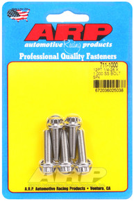 ARP 1/4in-28 x 1.000 12pt SS Bolts (5/pkg) - 711-1000 ARP 1/4in-28 x 1.000 12pt SS Bolts (5/pkg) - 711-1000