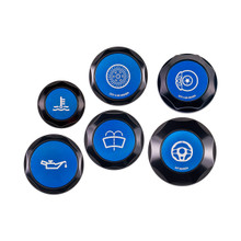 IAG Revolve Engine Bay Dress-Up Cap Kit for 08-14 WRX / STI, 05-09 LGT - Includes Oil, Brake, Clutch, Coolant, Washer & Power Steering Caps IAG Revolve Engine Bay Dress-Up Cap Kit for 08-14 WRX / STI, 05-09 LGT - Includes Oil, Brake, Clutch, Coolant, Washer & Power Steering Caps