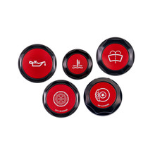 IAG Revolve Engine Bay Dress-Up Cap Kit for 13-24 BRZ - Includes Oil, Brake, Clutch, Coolant & Washer Caps IAG Revolve Engine Bay Dress-Up Cap Kit for 13-24 BRZ - Includes Oil, Brake, Clutch, Coolant & Washer Caps