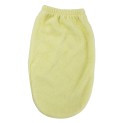 White/Yellow Wash Cloth Mitten