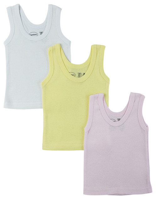 Girls Pastel Tank Top 3 Pack