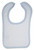 White Terry Bib with Blue Trim