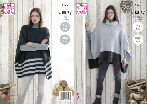 5179 Timeless Chunky Poncho Pattern 5179 Timeless Chunky Poncho Pattern