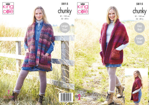 King Cole 5815 Autumn Chunky Knitting Pattern