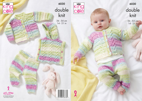 King Cole 6030 Cutie Pie DK Knitting Pattern King Cole 6030 Cutie Pie DK Knitting Pattern