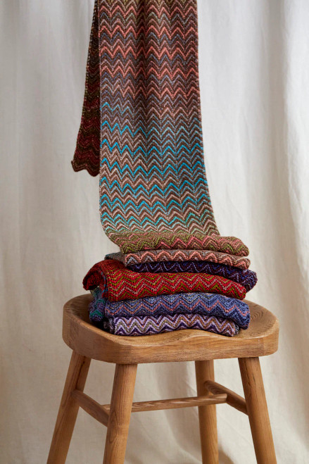 Zizk Zack Scarf Kit 3027 & Walnut Zizk Zack Scarf Kit 3027 & Walnut