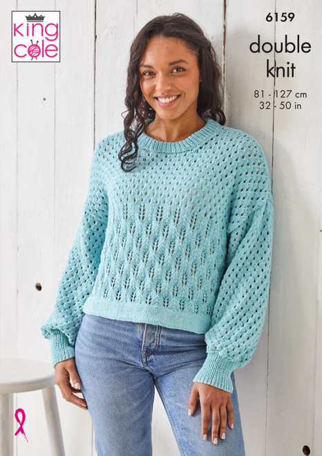 King Cole 6159 Simply Denim Sweater Pattern