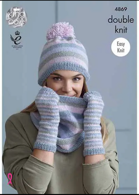 King Cole 4869 Baby Alpaca DK Accessories Pattern Front