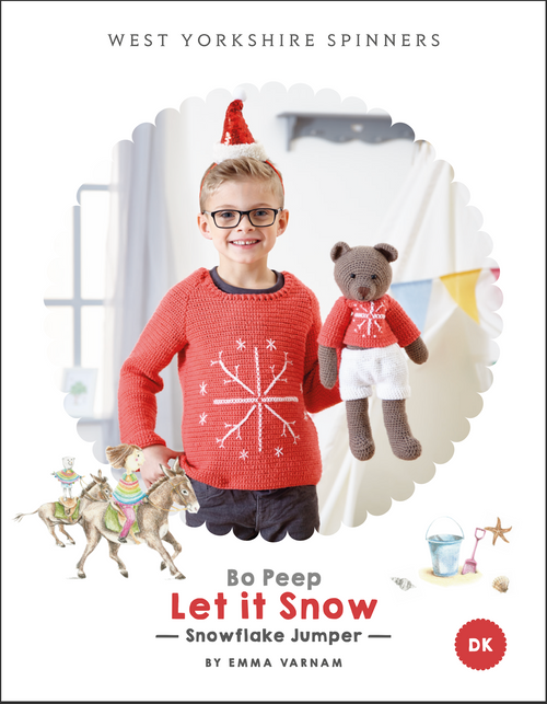 WYS Bo Peep Crochet Snowflake Jumper Pattern pdf