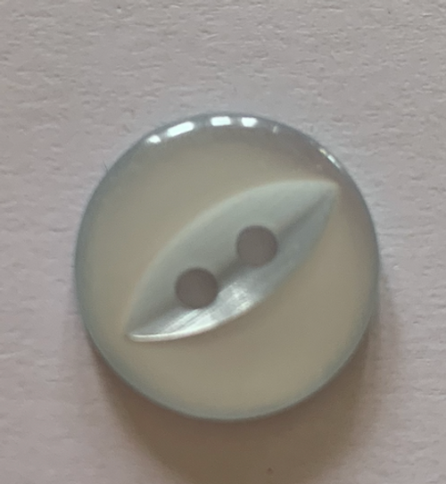 14mm Pale Blue Fish Eye Button