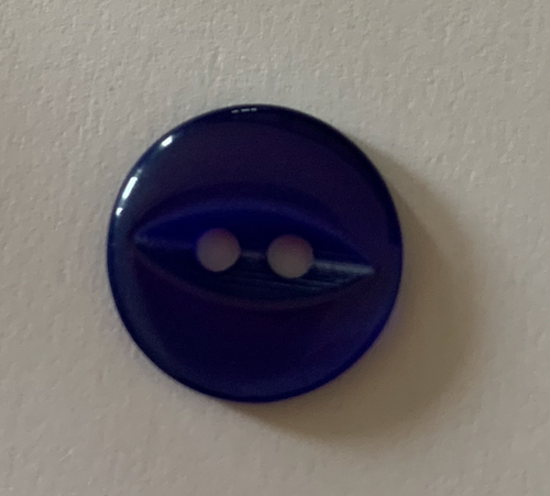 12mm Dark Blue Fish Eye Button