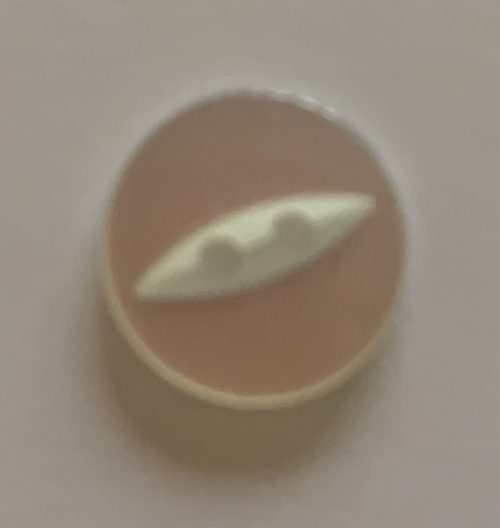16mm White Fish Eye Button