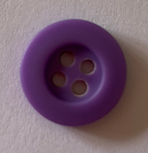 13mm round purple button