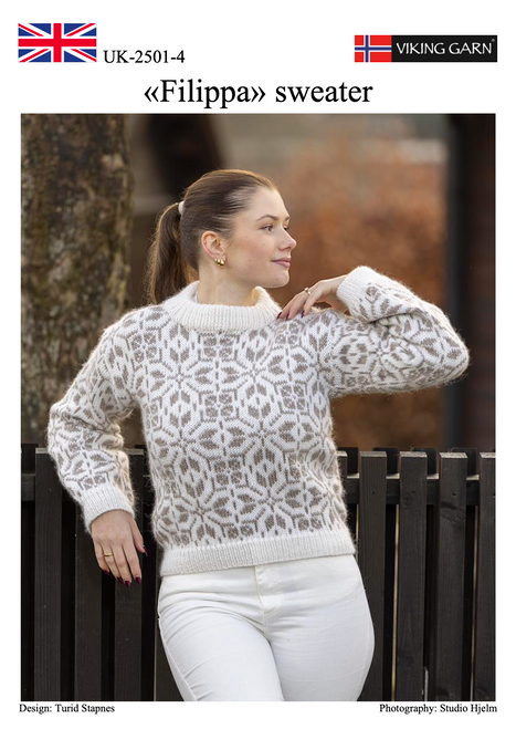 Viking Wool Filippa Sweater Pattern 2501-04 pdf