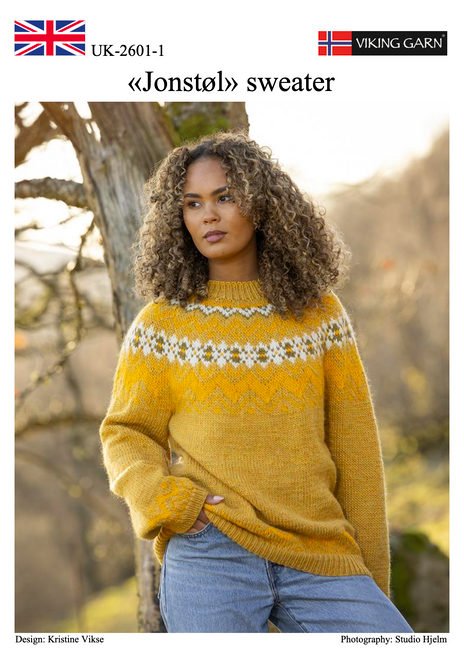 Viking Wool Jonstøl Sweater 2601-1 Pattern pdf