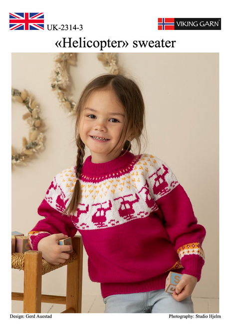 Baby Merino Helicopter Sweater Pattern 2314-3 pdf