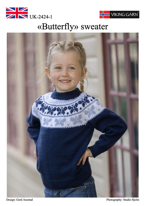 Baby Merino Butterfly Sweater Pattern 2424-1b pdf