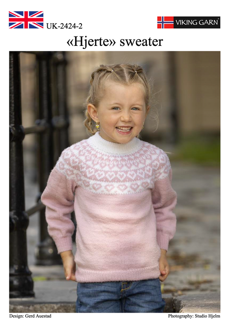 Baby Merino Hjerte Sweater Pattern 2424-2c pdf